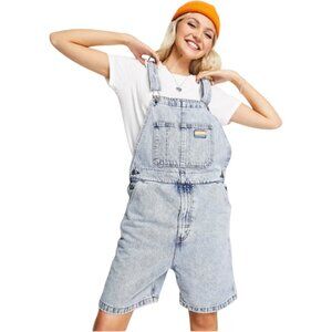 Levis PRIDE Overalls Shortalls Unisex Size S Blue Light Wash Denim Liberation